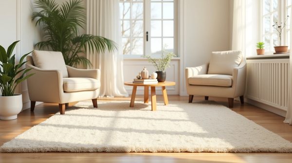 Tapis beige en laine : douceur, nature et élégance au cœur de votre décoration